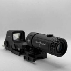 Combo point rouge et Magnifier SightMark Ultra Shot R-Spec + T-3 Magnifier