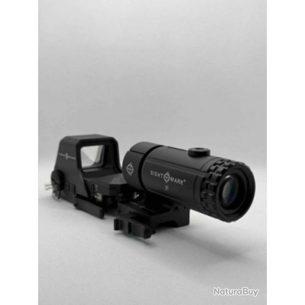 Combo point rouge et Magnifier SightMark Ultra Shot R-Spec + T-3 Magnifier