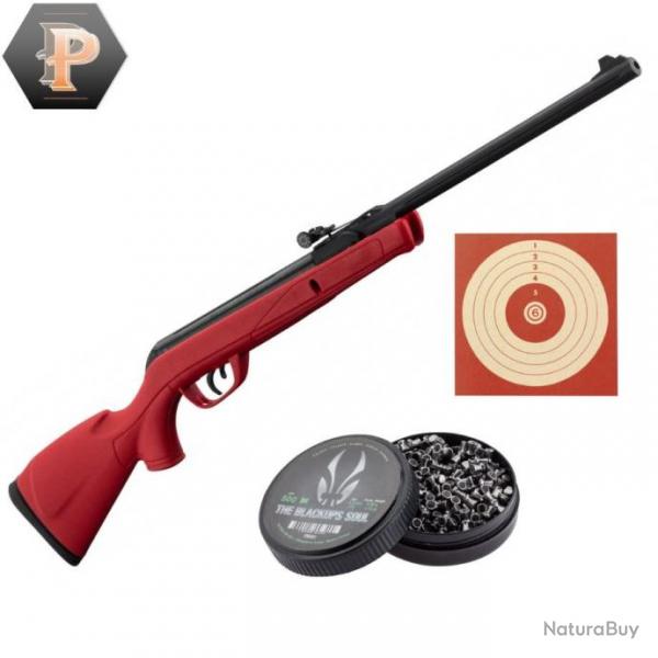 Carabine GAMO Delta Red synthtique - 4.5mm - 7,5 joules + plombs + cibles