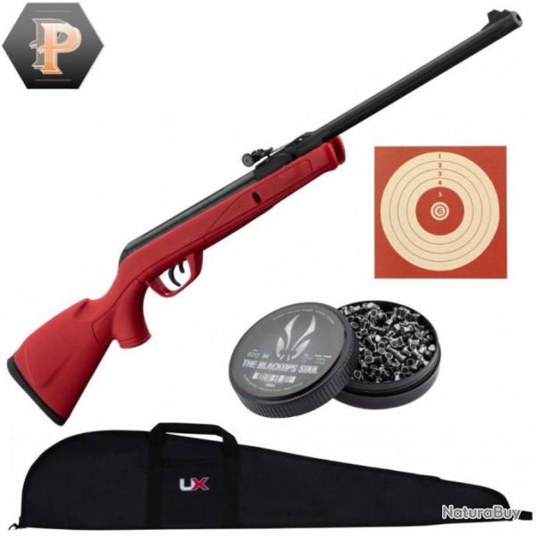 Carabine GAMO Delta Red synthtique - 4.5mm - 7,5 joules + plombs + cibles + fourreau