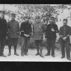 113e régiment d'infanterie groupe d'officiers et sous-officiers carte photo