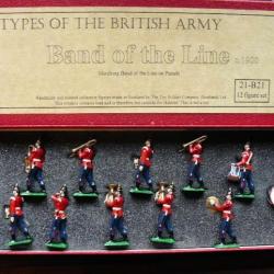 Soldats anglais : "Band of the line" fanfare de 12 musiciens
