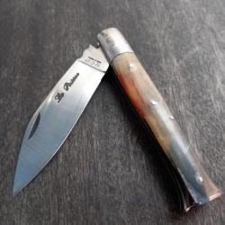 Couteau Régional KENAVO par LE POISSON Manche en Corne