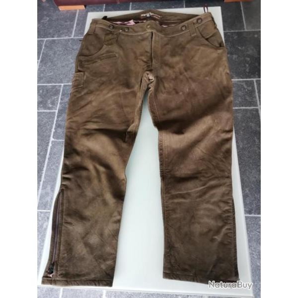 Pantalon en cuir Deerhunter Taille 62 ( 52 cm  la ceinture)