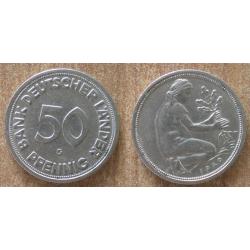 Allemagne 50 Pfennig 1949 Atelier G Piece