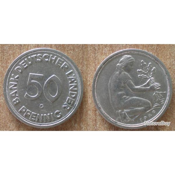 Allemagne 50 Pfennig 1949 Atelier G Piece