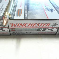 lot de 40 munitions neuves calibre 300WM WINCHESTER 180GR POWER POINT
