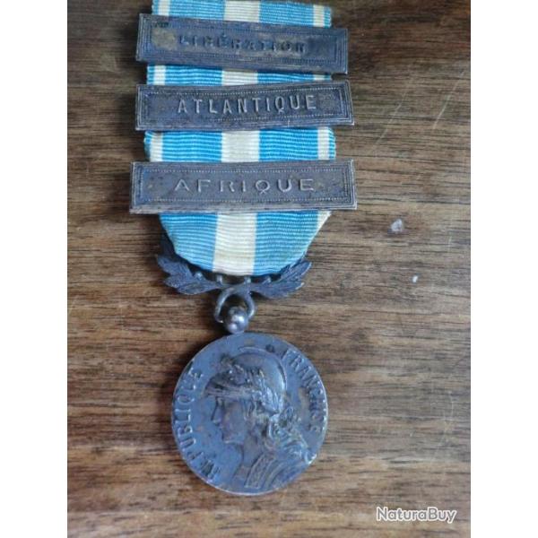 medaille coloniale  liberation atlantique afrique