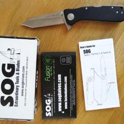 SOG couteau de poche EDC, " TWI-221 / TWITCH XL TANTO".