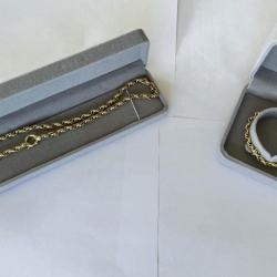 Magnifique parure or 18 Carats - Collier et bracelet