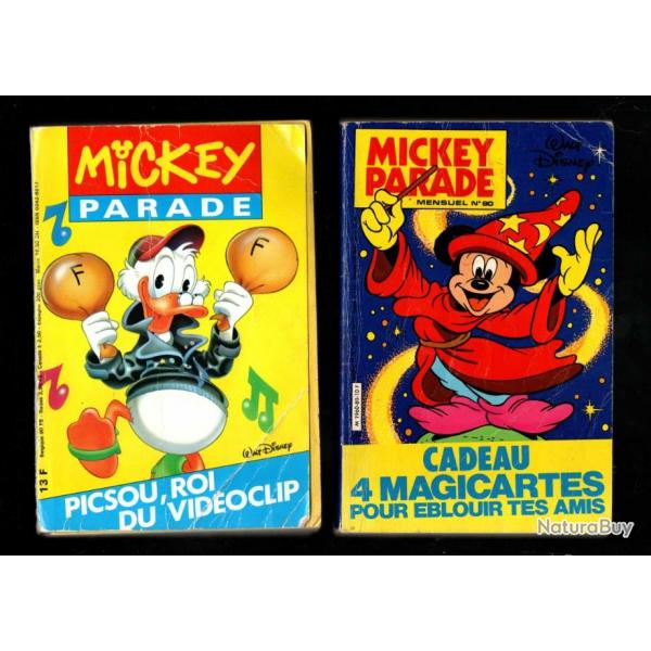 mickey parade lot de 6 livres walt disney super picsou gant annes 2000 et avant