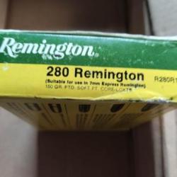 Lot de 11 boîtes de munitions pour 280 Remington