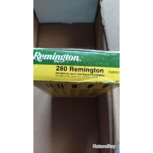 Lot de 11 botes de munitions pour 280 Remington