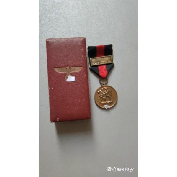 Mdaille des Sudtes III REICH . WW2