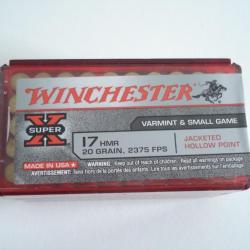 Balles Winchester Super X - Cal.17 HMR