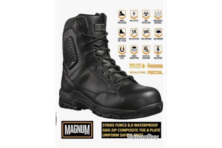 Chaussures Police Gendarmerie securite MAGNUM STRIKE FORCE pointure 43