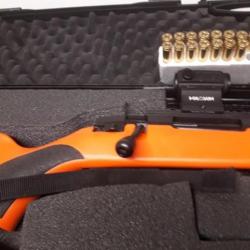 Vends carabine a verrou de marque ATA TURQUA  de couleur orange fluo garantie encore 4 ans.