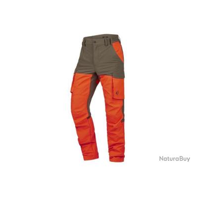 Pantalon De Traque Stagunt Wildtrack Orange - Vert - Résistant Et Confortable Pour Chasse