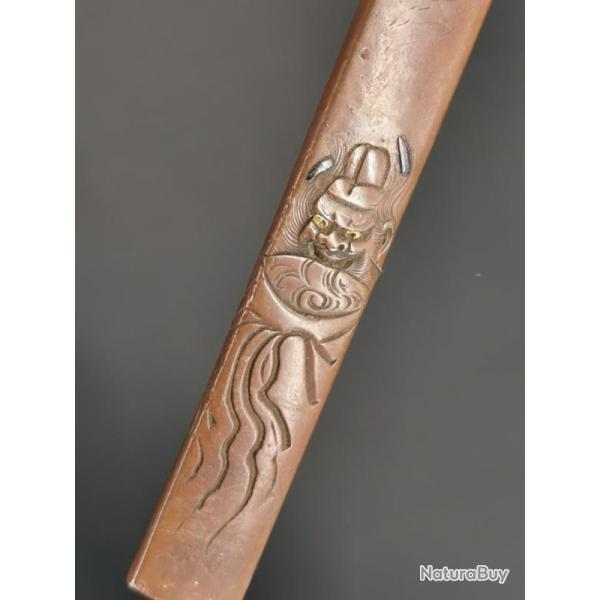 KOZUKA AIKUCHI TANTO KATANA WAKIZASHI ONI - JAPON 19