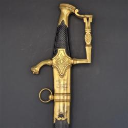 SABRE DE LUXE D'OFFICIER SUPERIEUR DES CHASSEURS A CHEVAL SIGNÉ BOUTET A VERSAILLES - FRANCE CONSULA