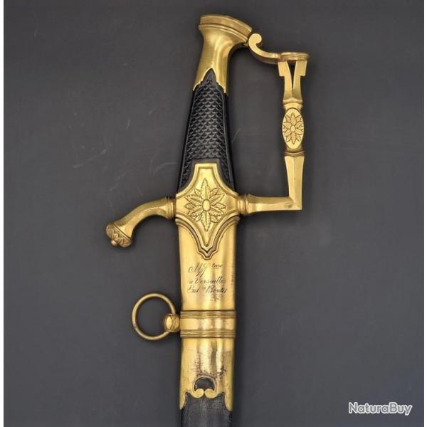 SABRE DE LUXE D'OFFICIER SUPERIEUR DES CHASSEURS A CHEVAL SIGN BOUTET A VERSAILLES - FRANCE CONSULA
