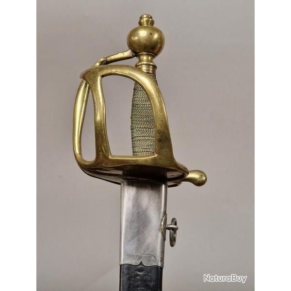 REGIMENT D'ARTOIS SABRE FORTE EPEE DE DRAGON MODELE REGLEMENTAIRE DE 1767 - FRANCE Ancienne Monarchi