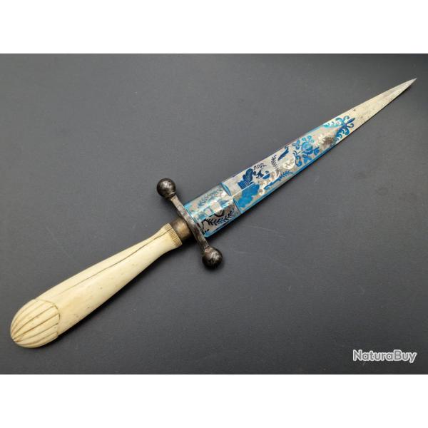 DAGUE DE CEINTURE STYLET TPE SOCIETE SECRETE FRANC-MACONNERIE Collection France Trs bon  XIX eme