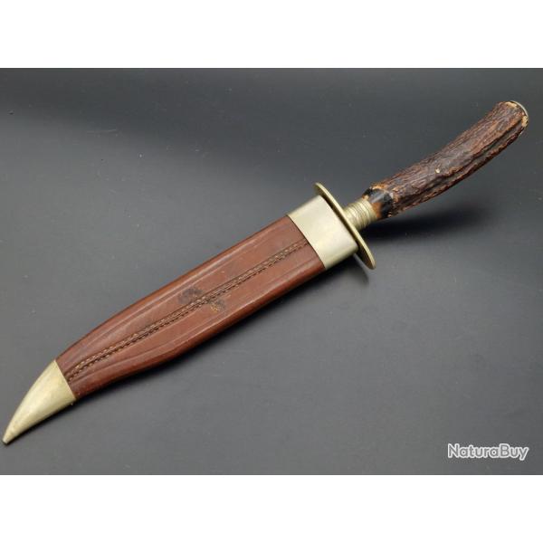 COUTEAU BOWIE KNIFE JAMES DIXON AND SONS SCHEFFIELD Collection Trs bon  Royaume-Uni XIX eme