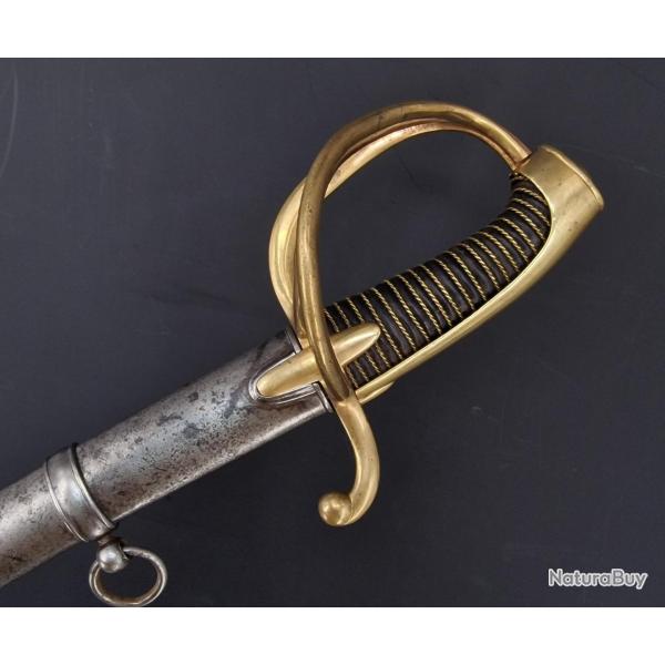 SABRE OFFICIER D'ARTILLERIE MODELE AN XI A LA CHASSEUR MANUFACTURE IMPRIALE DU KLINGENTHAL - FRANCE