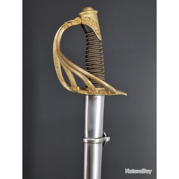 SABRE DES OFFICIERS DE CARABINIERS MODELE 1854 T.1882 - FRANCE TROISIEME REPUBLIQUE Collection Franc