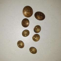 Lot boutons militaires