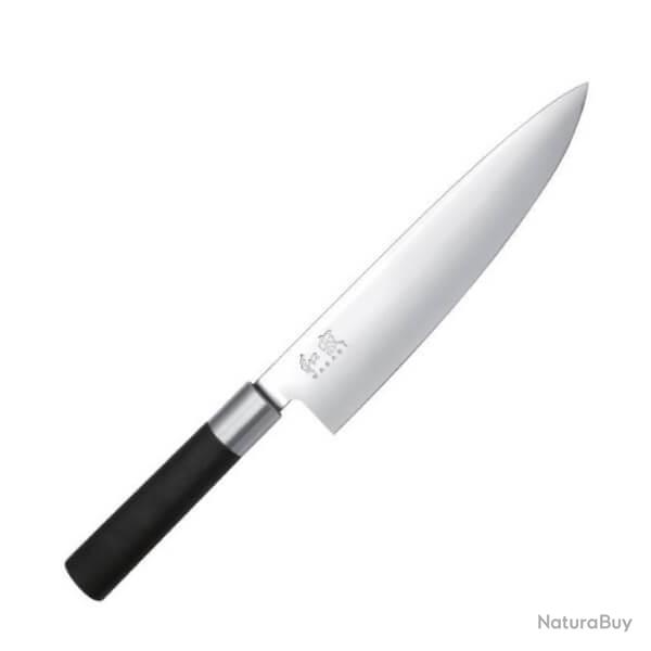 6720.C Couteau cuisine Kai Wasabi black inox 20 cm
