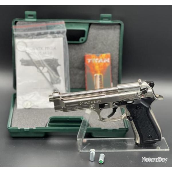Pack complet "Arme + Munitions" pistolet d'alarme Kimar modle 92 calibre 9mm PAK