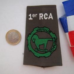 épaulette 1er régiment chasseurs d'Afrique (1er RCA) Canjuers arme blindée cavalerie