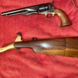 Revolver Colt 1860 Army commémoratif 2e génération US Cavalry-état exceptionnel avec crosse fusil