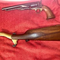 Revolver Colt 1860 Army commémoratif 2e génération US Cavalry-état exceptionnel avec crosse fusil