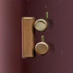 7 mm à broche à grenaille - RARE  étui cuivre de 23 mm de long fermé par un opercule carton