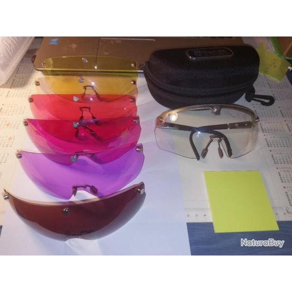 lunettes pour Ball trap  Pierre BOUTIN - NEXT GEN : monture magntique + 7 sortes de verres couleur