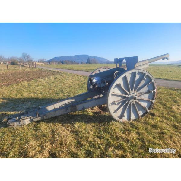 CANON de 75 sur AFFUT de CAMPAGNE BI FLCHES 1897 / 1932 ROUES BOIS PRODUIT  100 EXEMPLAIRES catgo