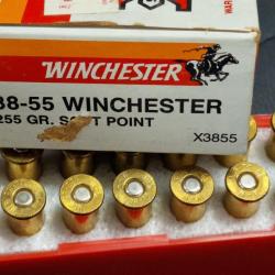 BOITE 19 MUNITIONS WINCHESTER Calibre 38-55 WCF CARTOUCHES NEUVES 38 55 WINCHESTER SOFT POINT 255 GR