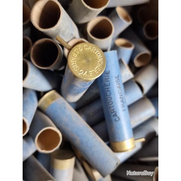 LOT DE 10 DOUILLES CARTON CALIBRE 24 A BROCHE Trs bon  Categorie D