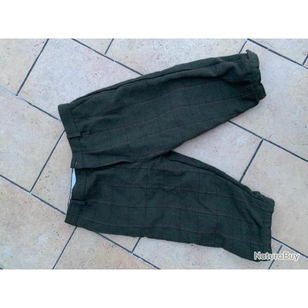 Knickers - Breeks - Tweed vritable vert taille 48-50 - quasi neuf