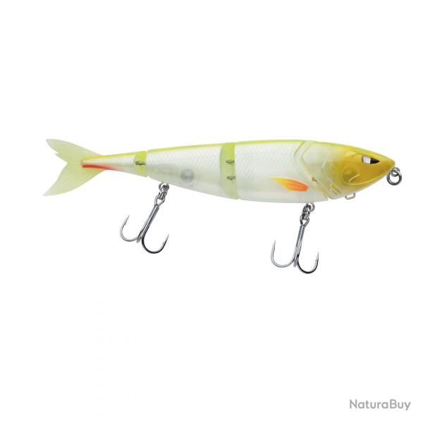 Poisson Nageur Berkley Zilla Swimmer 12cm White Chartreuse