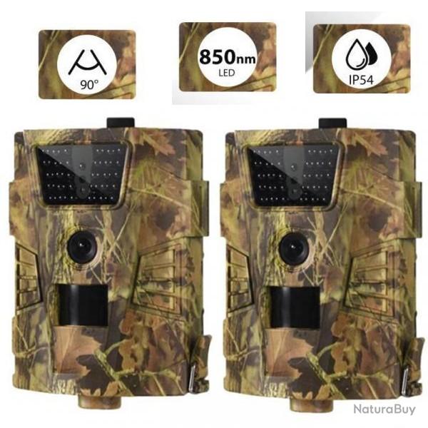 2 CAMRAS DE CHASSE - DTECTEUR DE MOUVEMENT CAMOUFLAGE 20MP - PHOTOS/VIDOS - LIVRAISON GRATUITE
