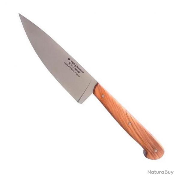 Couteau chef "Le Grand Tradi", Manche olivier [Goyon-Chazeau]