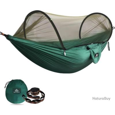 SANSU Hamac ultraléger de camping avec moustiquaire en filet de nylon