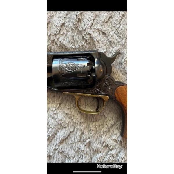 Remington 1858 santa Barbara tout grav  la main calibre 44