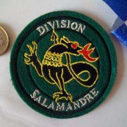 insigne écusson tissu division Salamandre armée Française guerre du Golfe