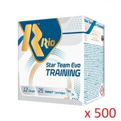 WAHOO ! - Pack 500 cartouches Rio Star Team Evo Training Cal.12 28Gr - BJ - PB 7.5
