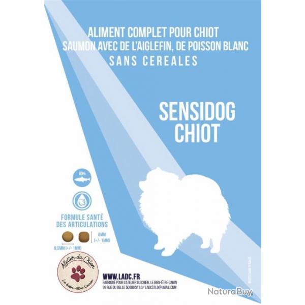 CROQUETTES SENSIDOG 6 Kg CHIOT SAUMON (sans crales/Grain Free)
